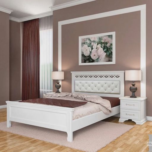 Кровать «Грация», 1600, белая